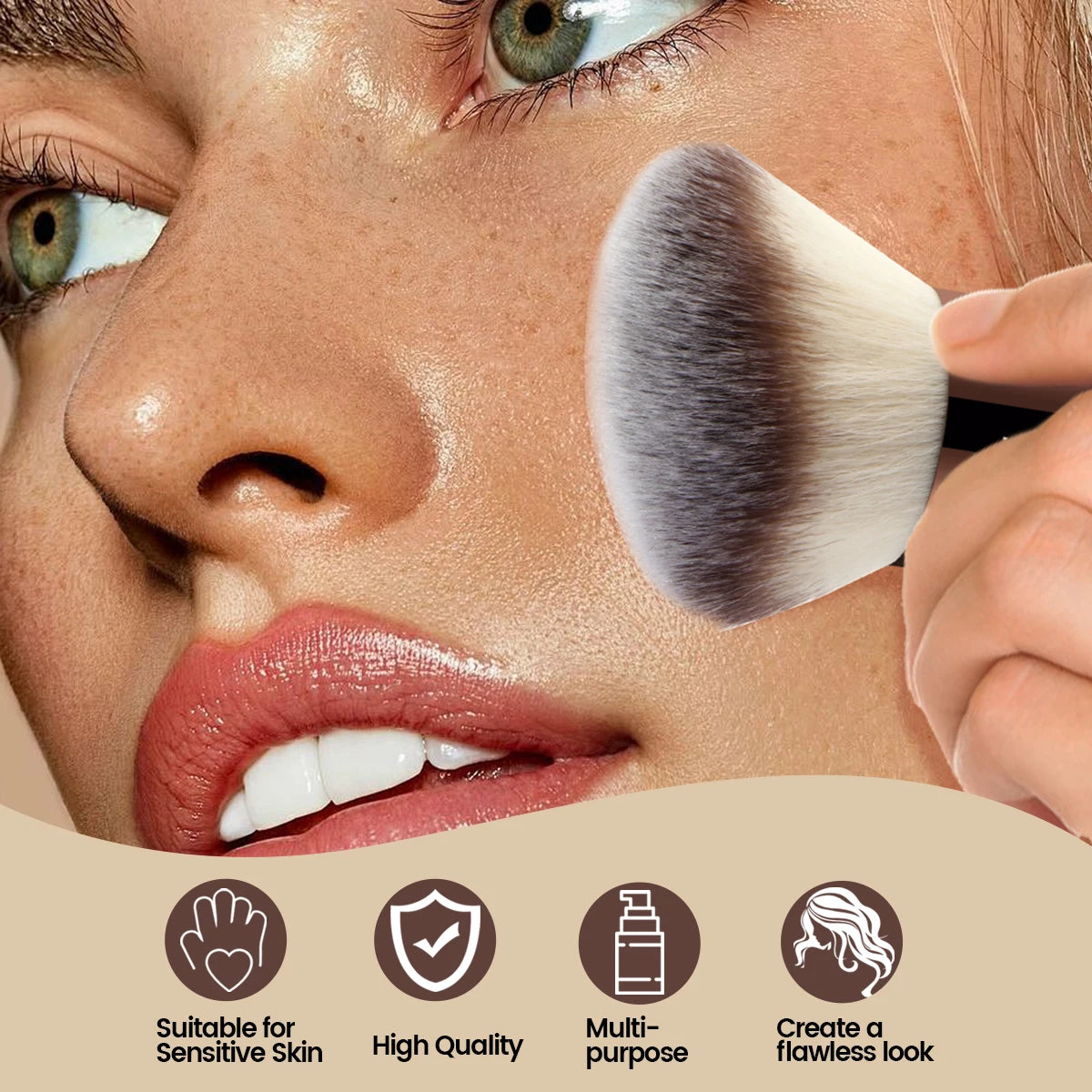 Blush Makeup Angled Brush