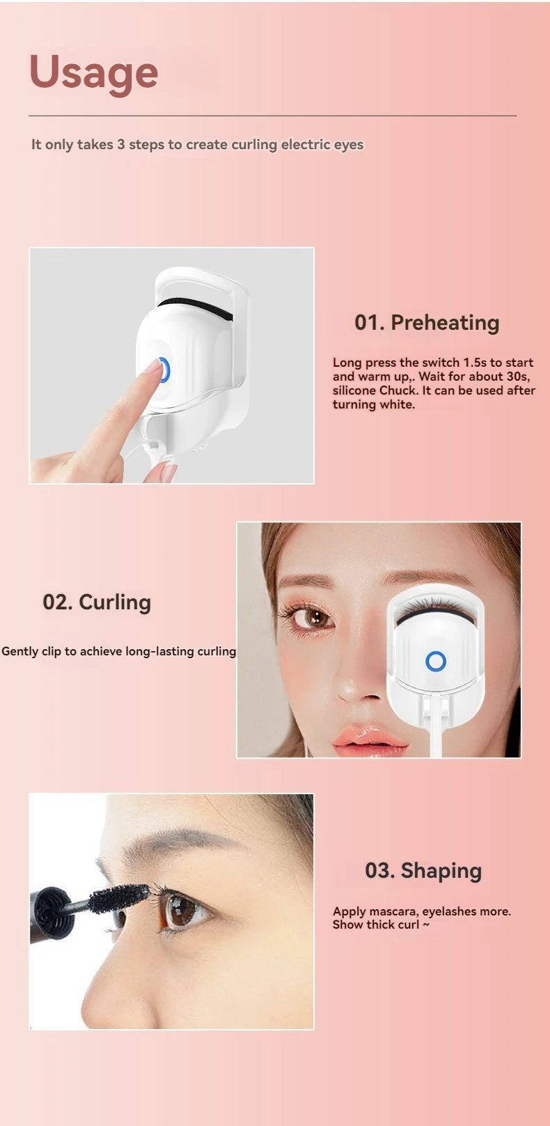ABS Electric Eyelash Curler