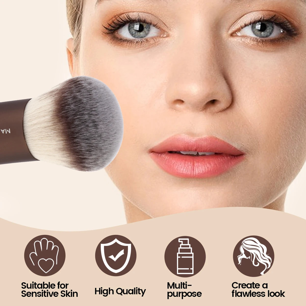 Blush Makeup Angled Brush