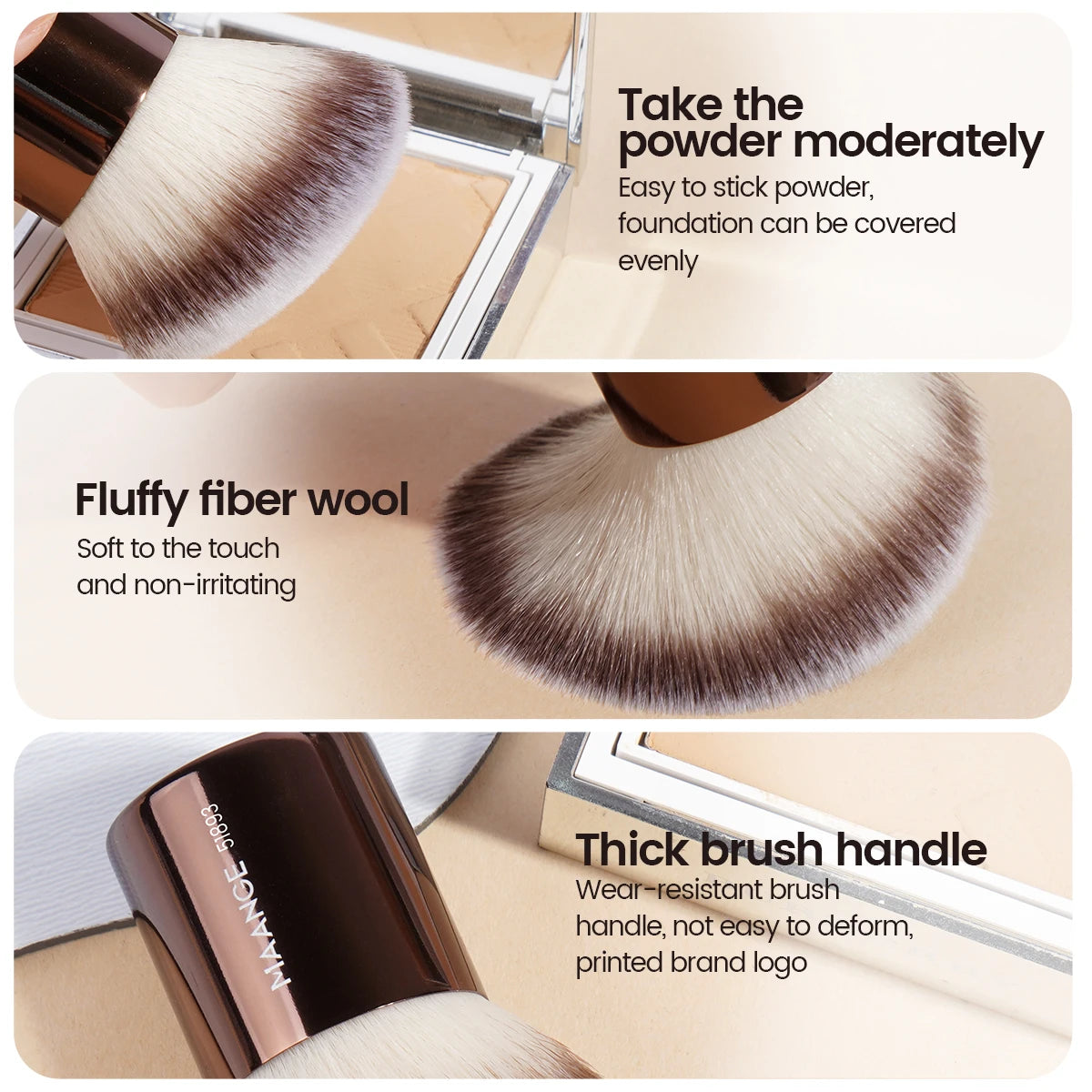 Blush Makeup Angled Brush