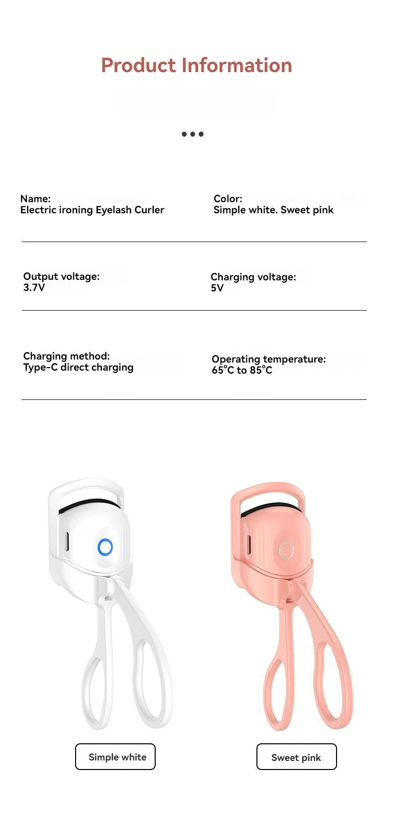 ABS Electric Eyelash Curler